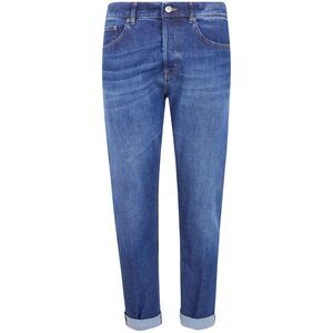Dondup Men 5 Pockets Stretch Regular "Icon Esclusive Bluesign" Jeans